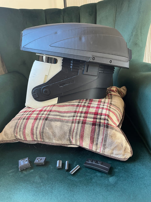 Captain Silvo Helmet - Skeleton Crew - Star Wars- 3D printed Wearable cosplay - DIY