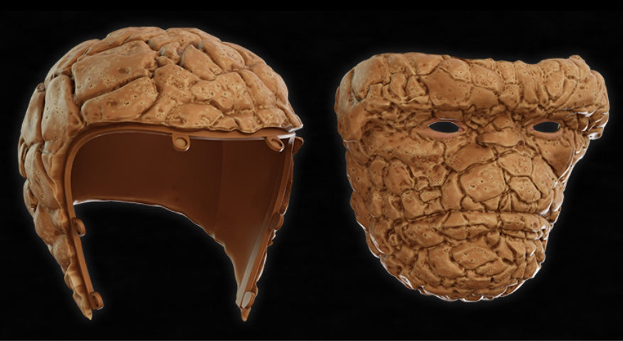 The Thing Full Head / Helmet / Fantastic Four / Cosplay / 3D Printed