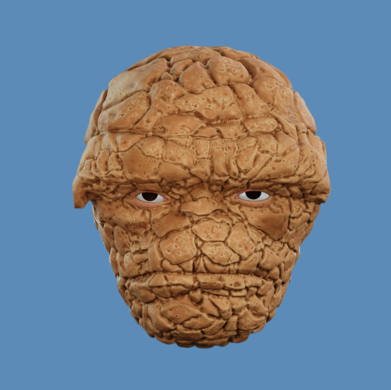 The Thing Full Head / Helmet / Fantastic Four / Cosplay / 3D Printed