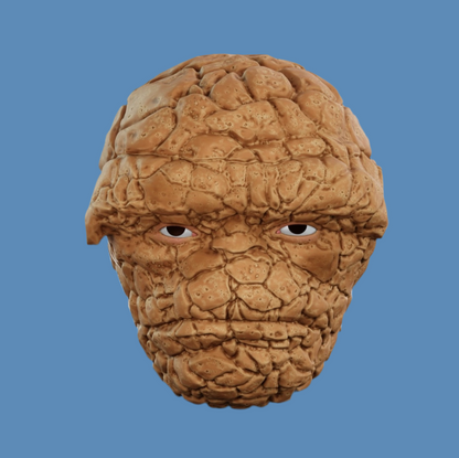 The Thing Full Head / Helmet / Fantastic Four / Cosplay / 3D Printed
