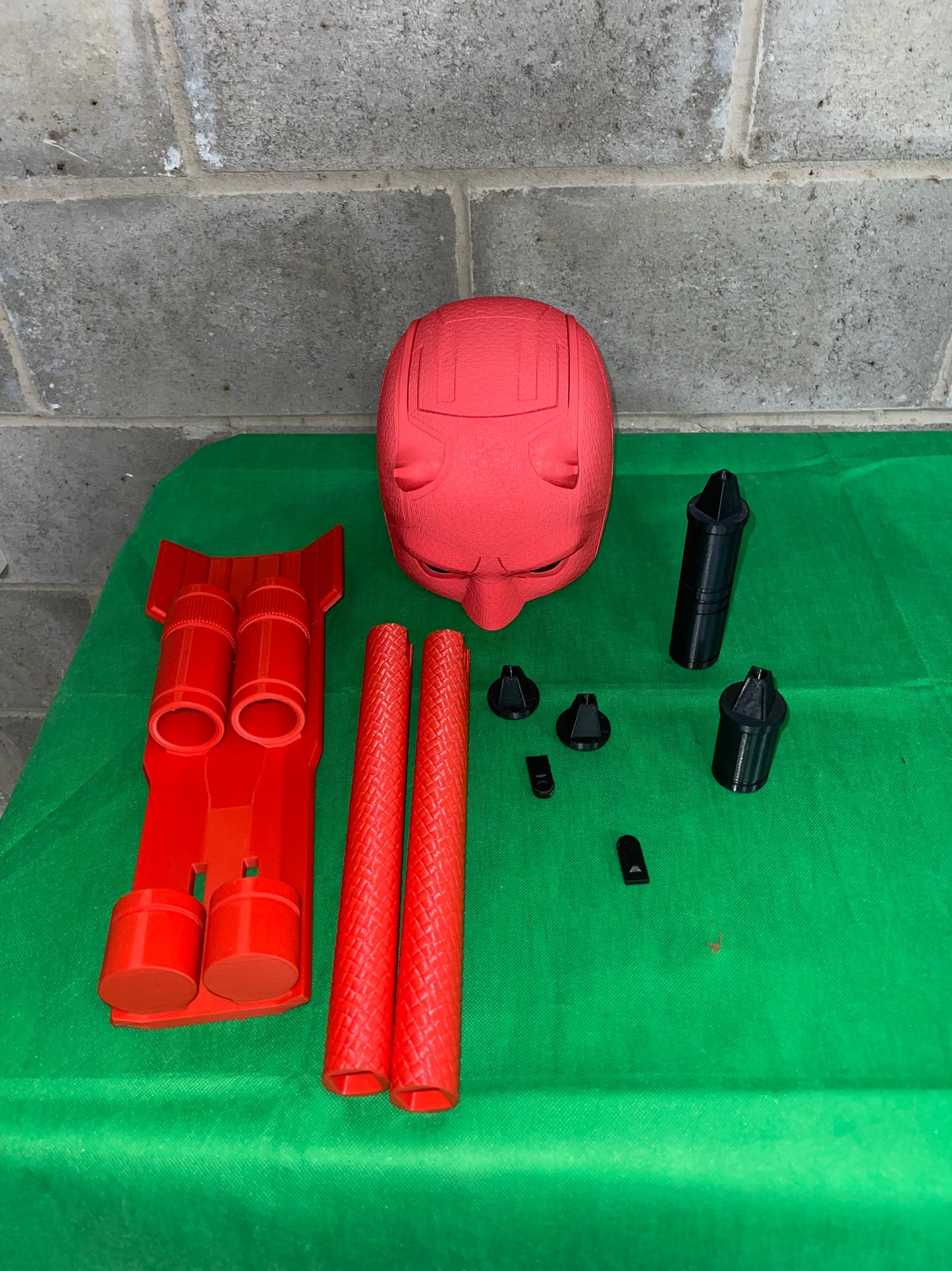Daredevil Cowl & Billy Clubs - Born Again - 3D Printed Cosplay